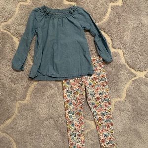 Carters baby girl matching set